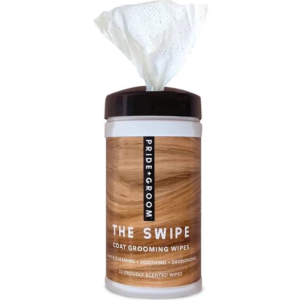 Pride + Groom The Swipe Dog's Coat Grooming Wet Wipes
