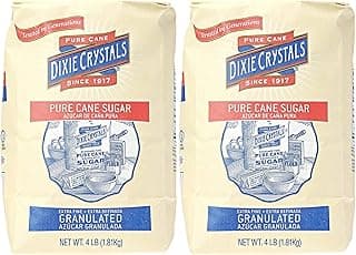 Imperial Sugar Dixie Crystals Pure Cane Sugar, 4 lb Pack of 2