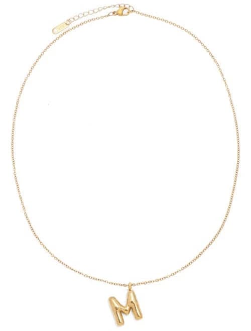 Petit Moments Women's Bubble Initial Necklace