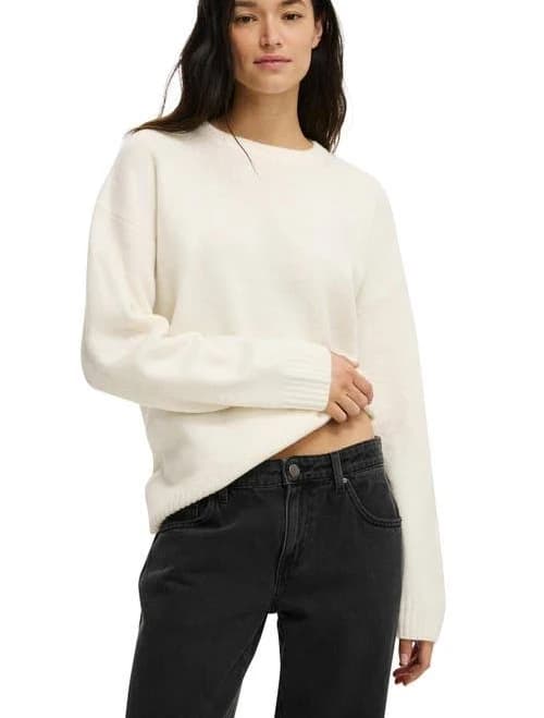 Cotton On Women's Luxe Crew Sweater