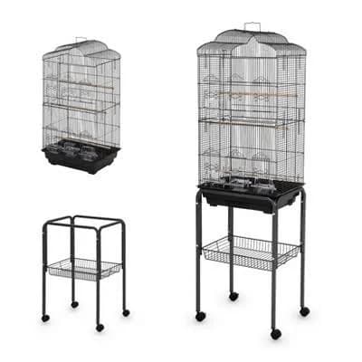 Trendy Multi-Level Rolling Bird Cage