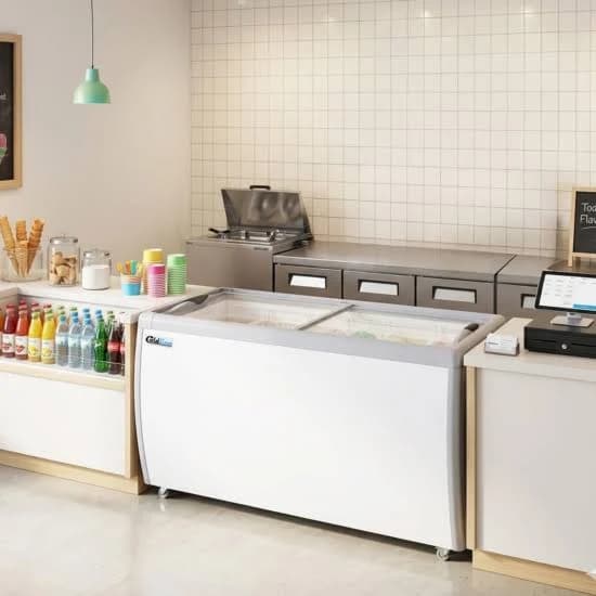 Coldline DP-560 71" 12-Tub Ice Cream Dipping Cabinet