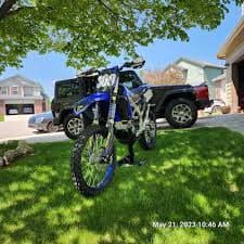 1996-2023 YAMAHA YZ125 YZ250 YZ250F YZ450F KYB Upper Forks Graphic Set Black | eBay