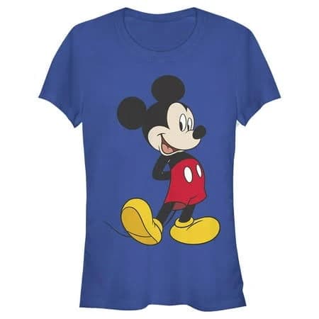 Mickey Mouse & Friends Girls' Smiling Mickey Mouse Portrait Graphic Tee
