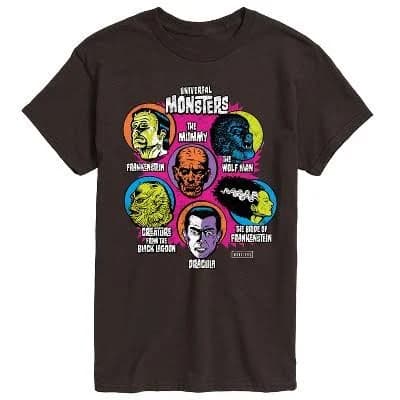 Universal Classic Monsters Monster Heads Graphic T-Shirt