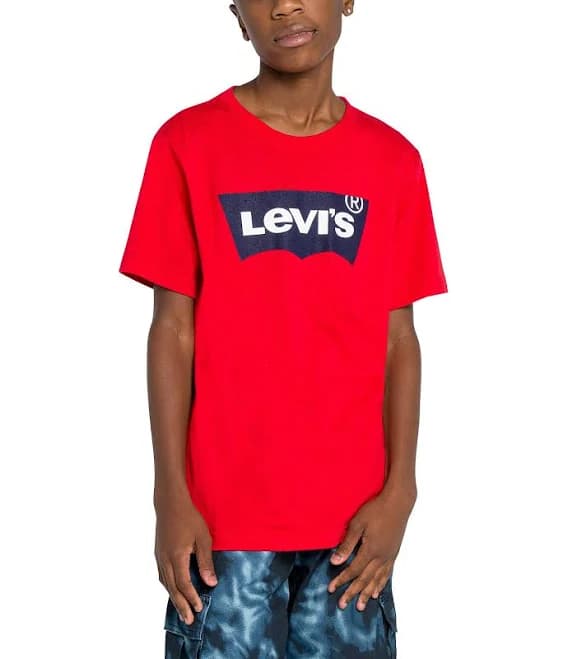 Levi's Big Boys Short Sleeve Batwing Logo T-Shirt