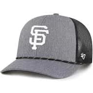 '47 Brand Men's San Francisco Giants Carbon Rope Trucker Hat