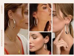 Amazon.com: Senteria 14K Gold Plated Hoop Earrings for Women Hypoallergenic Extra Large Gold Plated Hoop Earrings Lightweight Thick Hoops Earrings Big Hoops Earrings for Women 30mm : Clothing, Shoes & Jewelry