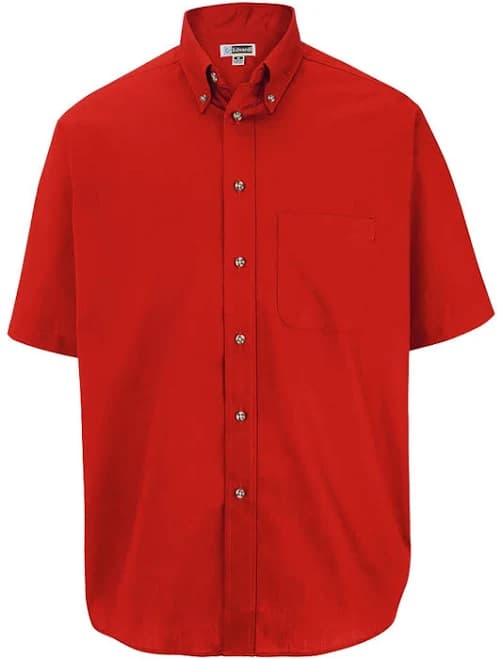Edwards Men's Easy Care Short Sleeve Poplin Shirt