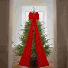 Christmas Red Velvet Large Bow - Classic Elegant, Timeless Design for Christmas Home Decor, Christmas Outdoor Decor Doors, Fences & Party Backdrops - Walmart.com
