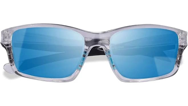 Full-Rim Rectangle Plastic Sunglasses with 1.6 Basic Tint Lenses