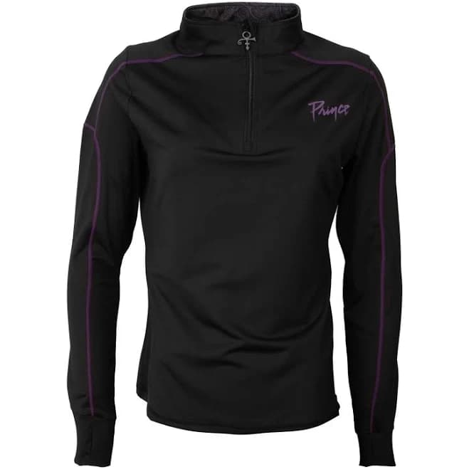 Black Women's Active Quarter Zip Long Sleeve Run Top X-Large