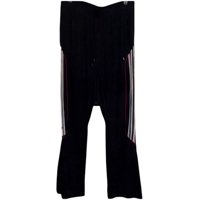 Adidas Pants | Adidas Black Track Pants With Red And White Stripes | Color: Black/Red | Size: L | Mustardseed6466's Closet