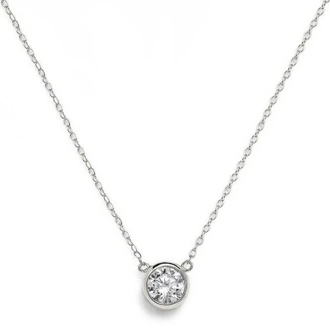 Sterling Silver Solitaire Necklace