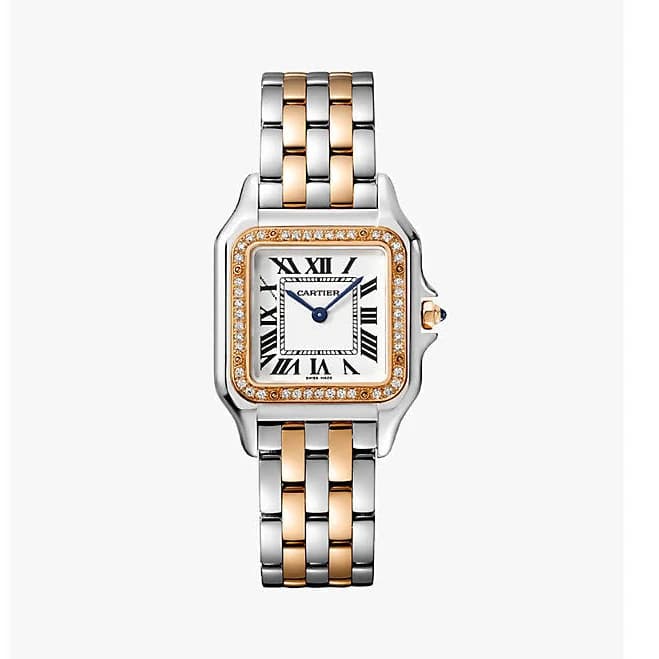 Cartier Panthere De Cartier Medium Model Quartz Diamond Watch W3PN0010