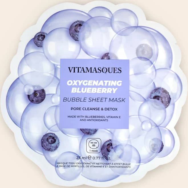 Vitamasques Oxygenating Blueberry Bubble Sheet Mask