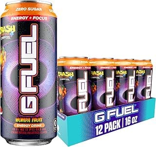 Energy Drink, Apple Mango, Sugar Free Beverage with 300mg Caffeine, Daily Energy Boost with Focus Amino, Vitamin + Antioxidants, 16 oz Cans (Crash Bandicoot, 12-Pack)
