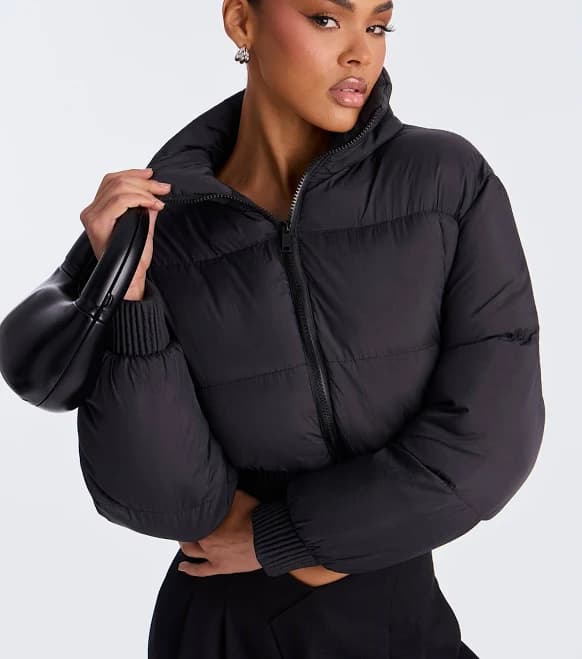 Fashion Nova Raquel Cropped Puffer Jacket