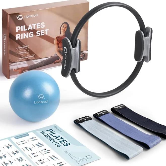 Pilates Ring Set 14" Anti-deformation Magic Circle With Padded Handles