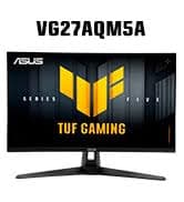 Amazon.com: ASUS TUF Gaming 27" 2K HDR Gaming Monitor (VG27AQ) - QHD (2560 x 1440), 165Hz (Supports 144Hz), 1ms, Extreme Low Motion Blur, Speaker, G-SYNC Compatible, VESA Mountable, DisplayPort, HDMI,Black : Electronics