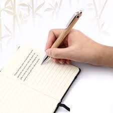 Snapklik.com : Sayglossy 12 Pcs Bamboo Pens Employee Appreciation Gifts Engraving Wooden Ballpoint Pens For Thanksgiving Christmas Must Have For Writing Office Staff