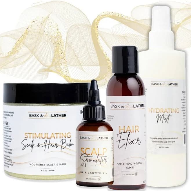 Bask & Lather Moisture & Seal Bundle | Hair Elixir + Scalp Stimulator
