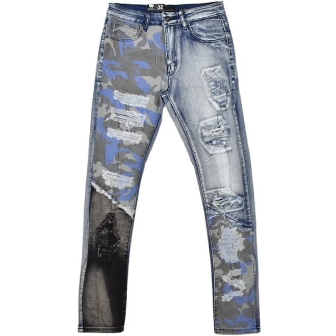 Waimea Jean's Camo Bleach Skinny Jeans