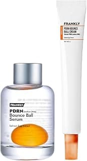 Salmon PDRN Bounce Ball Serum & Cream Duo – 99% Pure Salmon DNA for Post Microneedling Skin Recovery, Redness & Damage Repair | Glass Skin Korean Skincare | 1.01 fl oz + 1.69 fl oz