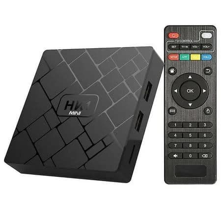 1pcs Streaming Media Player, Size: 9x9x1.8cm, Black