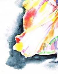 Rainbow ballerina Painting by Olga Larina | Saatchi Art