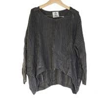 UNIF x Urban Outfitters - Oversized Chunky Knit Sweater Dark Gray Charcoal / XS