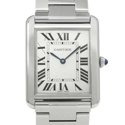 Cartier Men's W5200014 Tank Solo Stainless Steel Watch