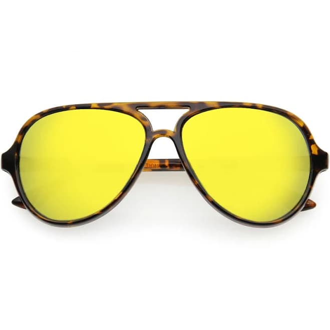 Kids zerouv Mirrored Lens Oversize Aviator Sunglasses D185