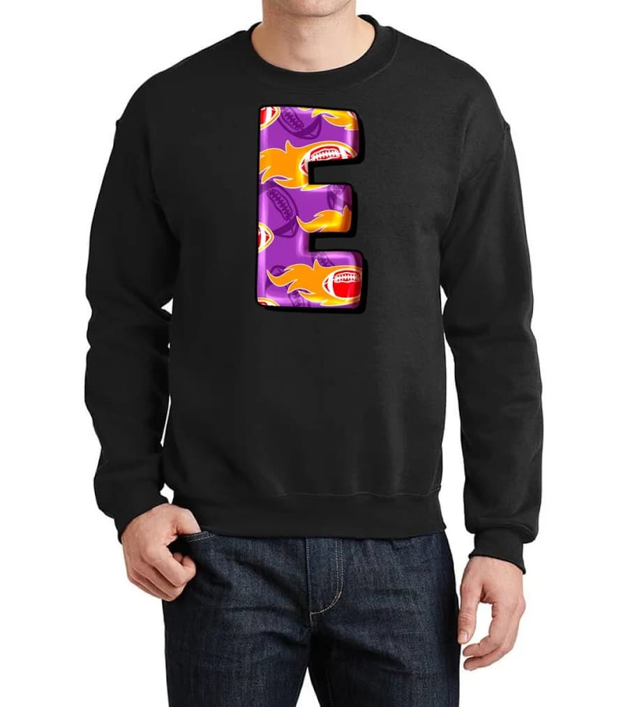 Artistshot Sports Themed Letter E Crewneck Sweatshirt