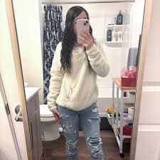 Eddie Bauer Cozy Plush Fleece Crewneck Sweater With... | Depop