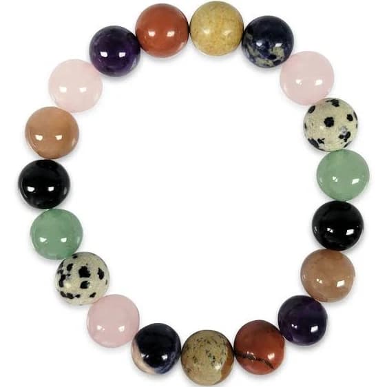 7.5" Elastic Healing Stone Bracelet