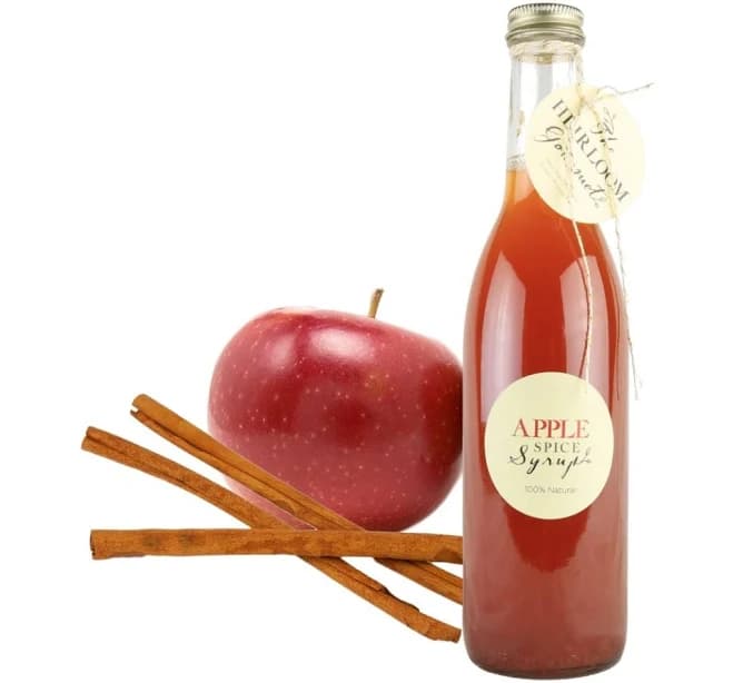 Gourmet Apple Spice Simple Syrup // All Natural // New Hampshire Home Grown // 12 oz // Soda Syrup