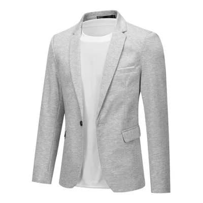 Men's Slim Fit One Button Suit Jacket