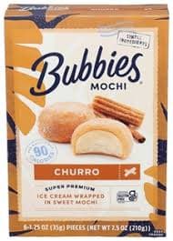 Bubbies Mochi Churro Ice Cream 7.5oz