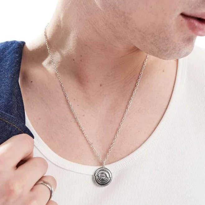 ASOS Circle Pendant Necklace