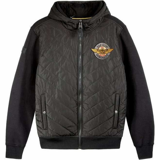 Top Gun Quilted Zip Hoodie