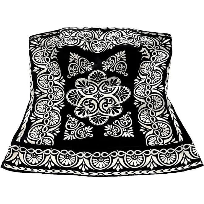 White House Black Market Ladies Black & White Floral Corset Top