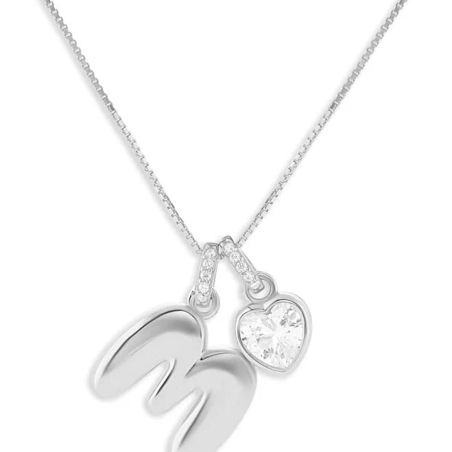 Holiday Lane Letter Initial Charm Necklace in Gold Over Sterling Silver