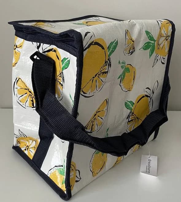Insulated Lemon Lightweight Bag with Cooler Tote