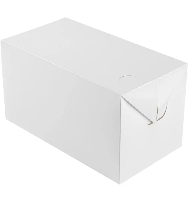 Bio Tek 80 oz White Paper Lunch / Chicken Box with Fast Top