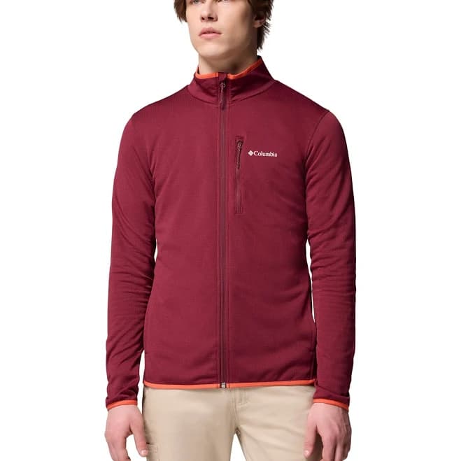 Columbia Men's Essential Hike Grid Fleece Full-Zip Jacket