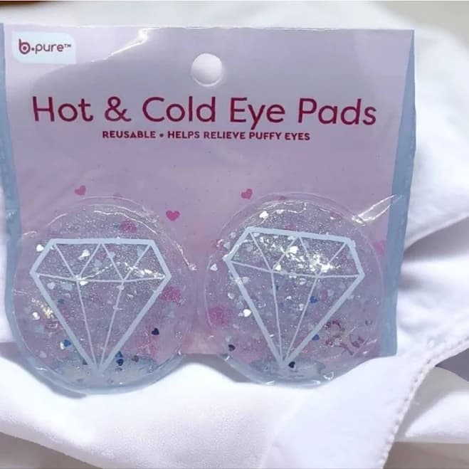 B.Pure Skincare | Reusable Nwt Hot Cold Gel Eye Pads Silver Puffy Eyes Swelling Cooling 2 Pack | Color: Silver/White | Size: Os | Katz_Xoxo's Closet