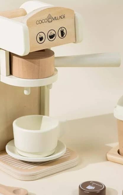 Coco Village Wooden Coffee Maker Set