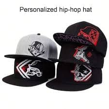 Men's And Women's Fashion Soldier Embroidered Hip-Hop Hat, Street Dance Hat, Outdoor Racing Hat, Baseball Cap - 1 Piece Skull Skeleton | SHEIN Singapore