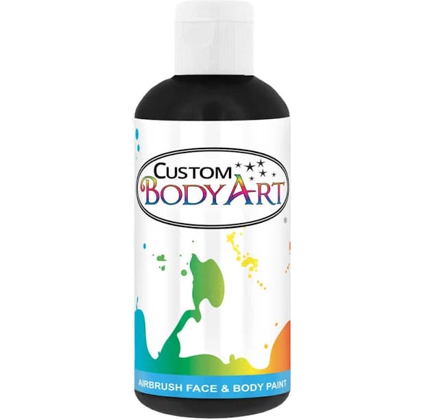 Custom Body Art Black Water-Based Airbrush Face & Body Paint